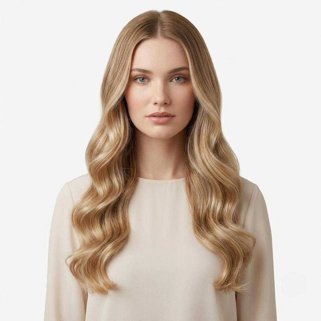 Hair Extensions Wavy Clip In Volume Styling Set Human Hair