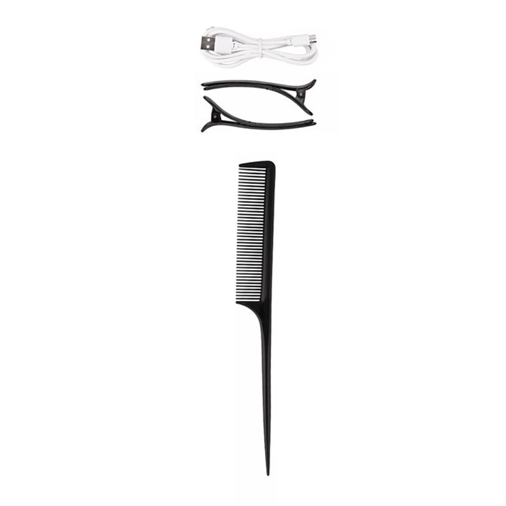 Rizadora de cabello inalámbrica con barril de cerámica