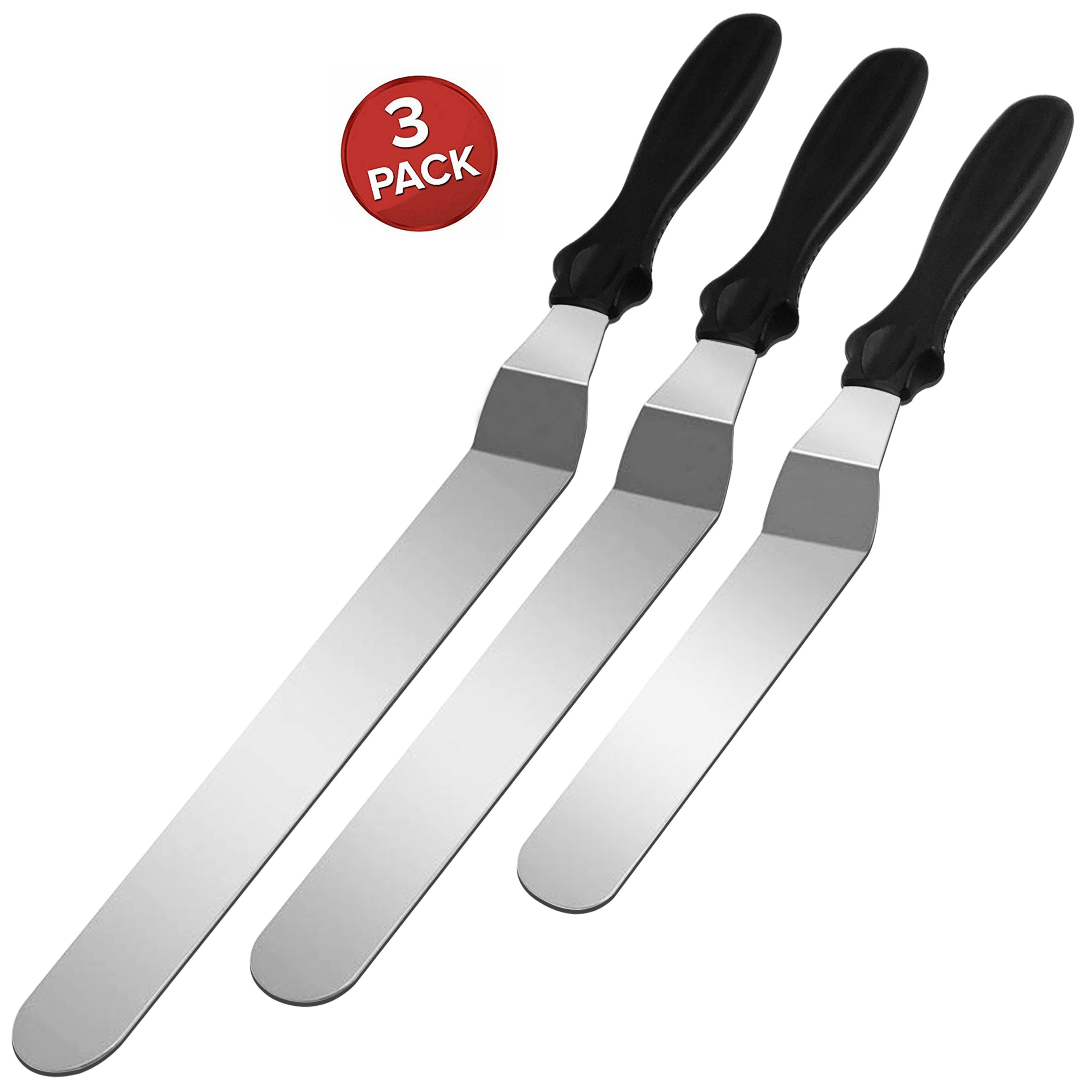Stainless Steel Cake Spatula Set 3 Pack