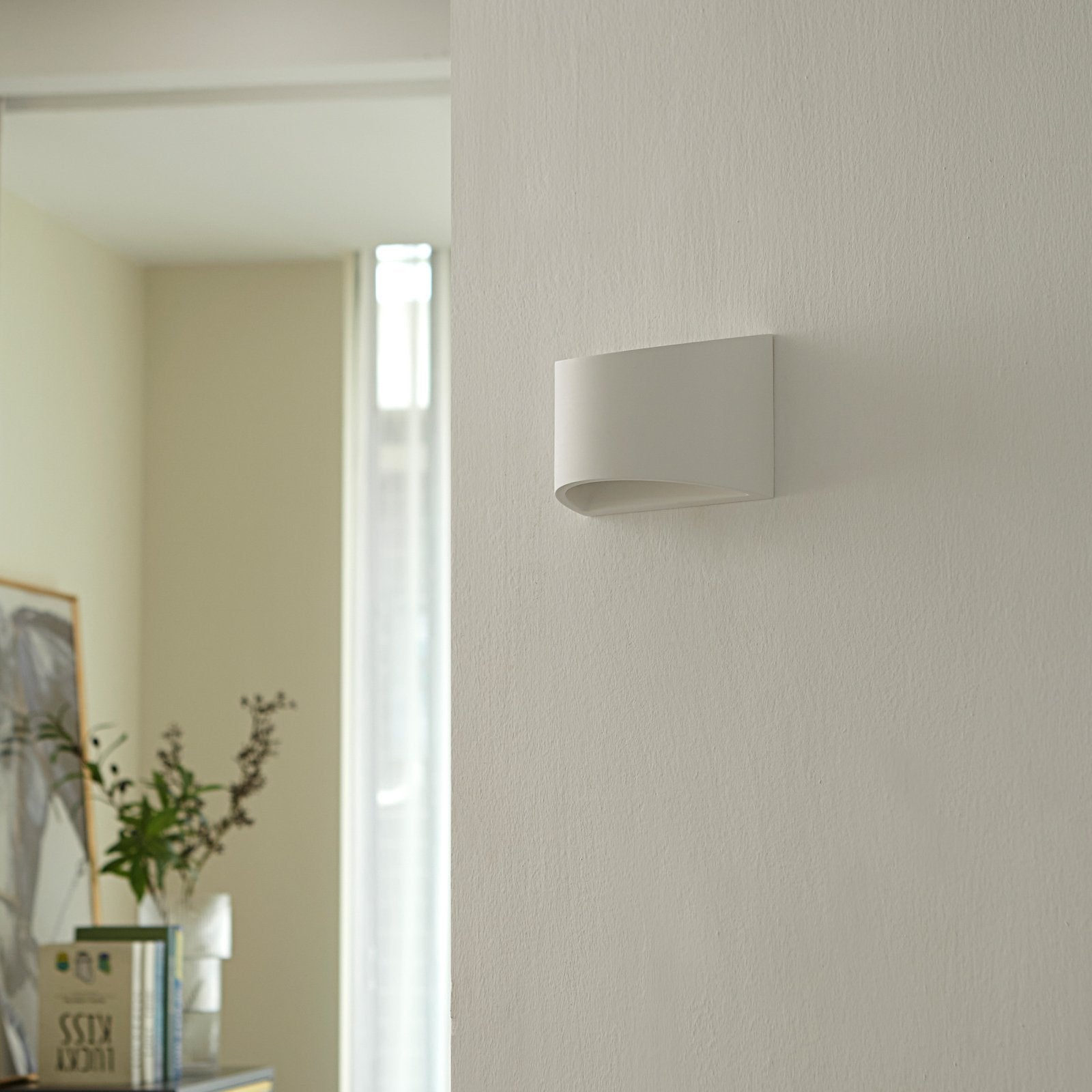 Wall Light White Plaster Uplight Downlight Fixture