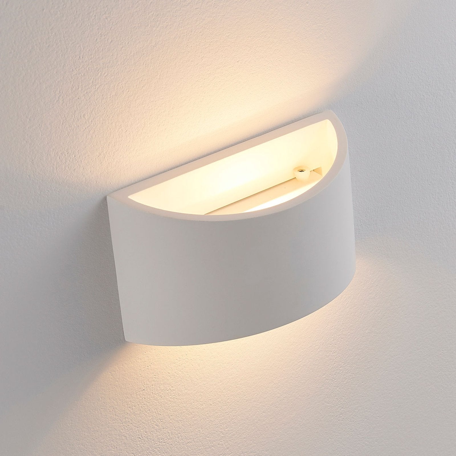 Wall Light White Plaster Uplight Downlight Fixture