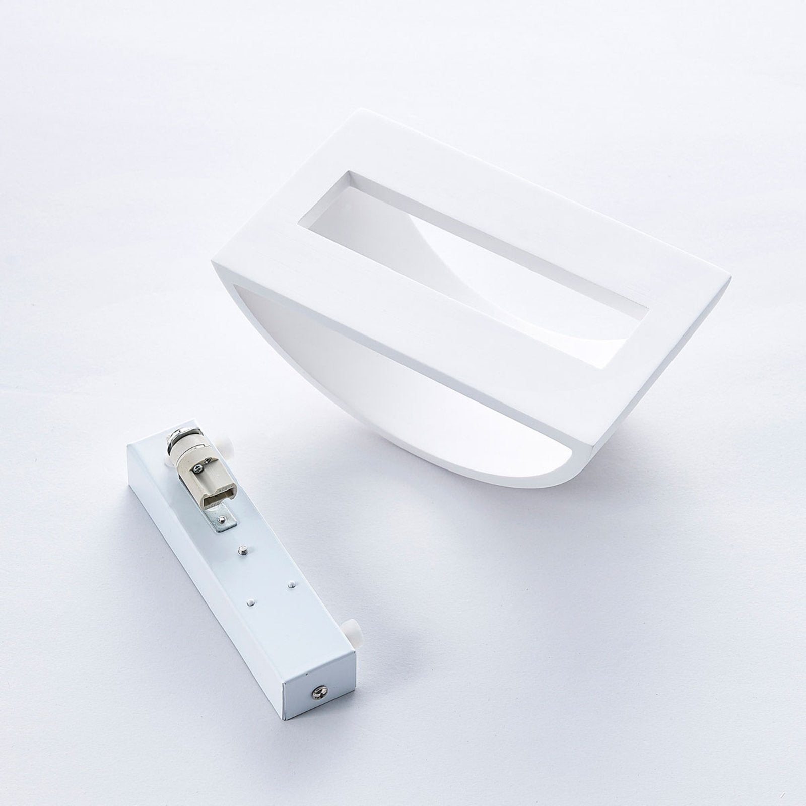 Wall Light White Plaster Uplight Downlight Fixture