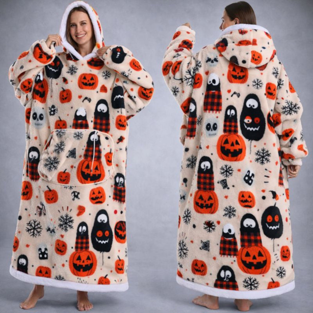 Wearable Blanket Hoodie Oversized Cozy Lounging Pullover