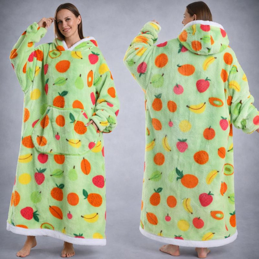 Wearable Blanket Hoodie Oversized Cozy Lounging Pullover