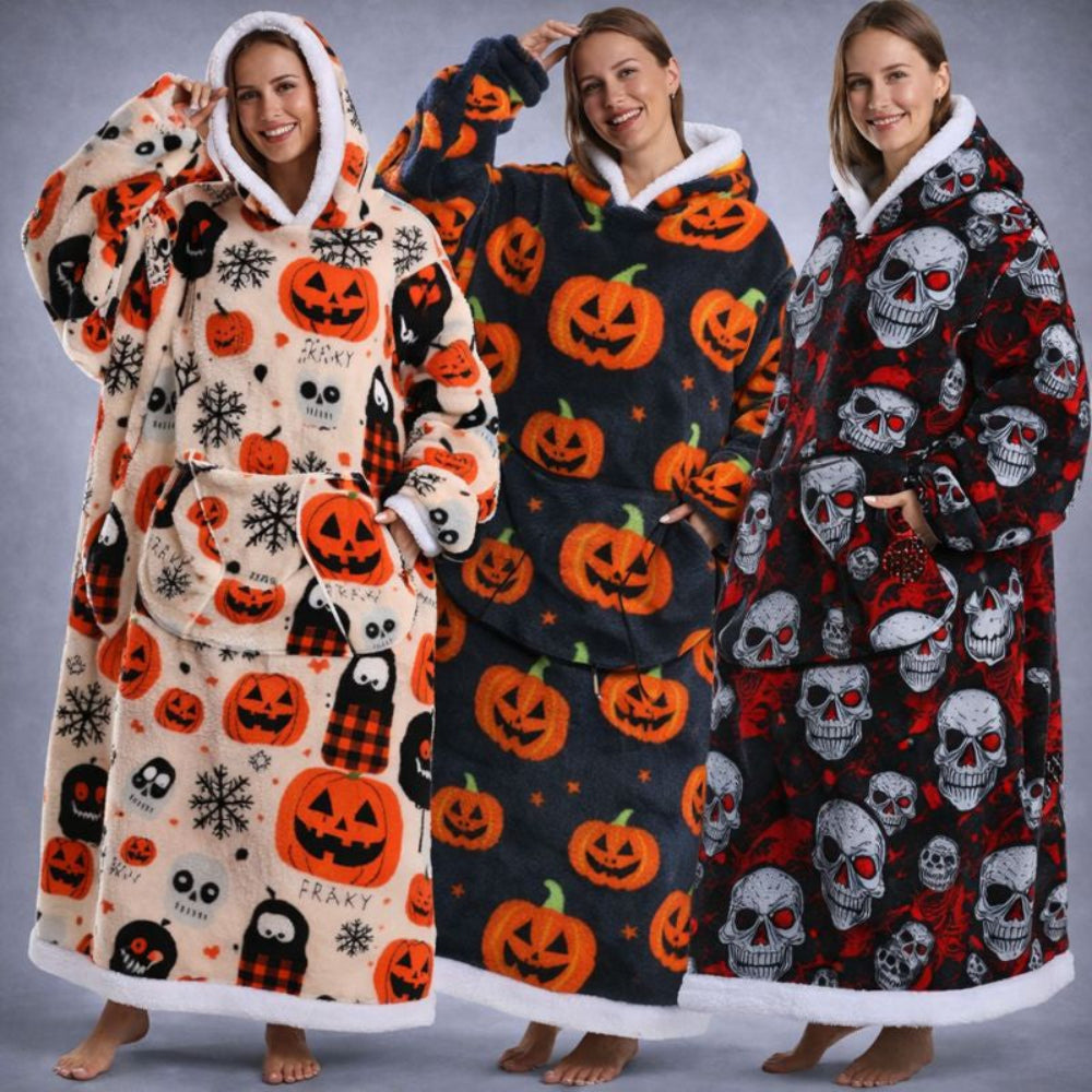 Wearable Blanket Hoodie Oversized Cozy Lounging Pullover