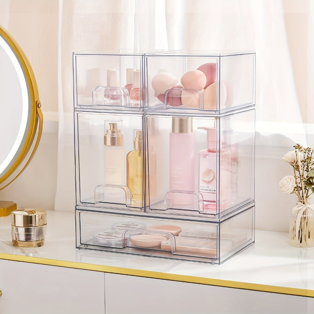 Acrylic Organizer Gift Stackable Vanity Drawers Storage Box