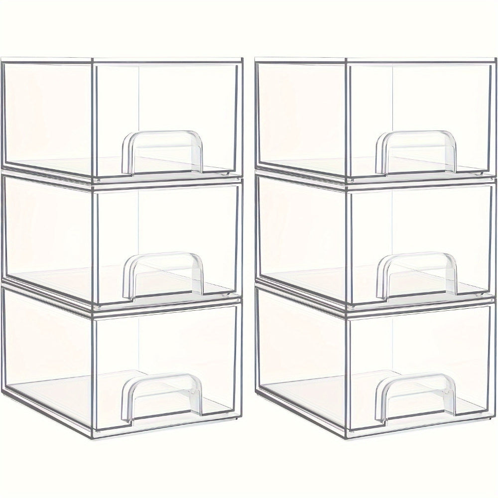 Acrylic Organizer Gift Stackable Vanity Drawers Storage Box