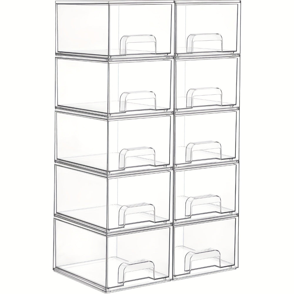 Acrylic Organizer Gift Stackable Vanity Drawers Storage Box