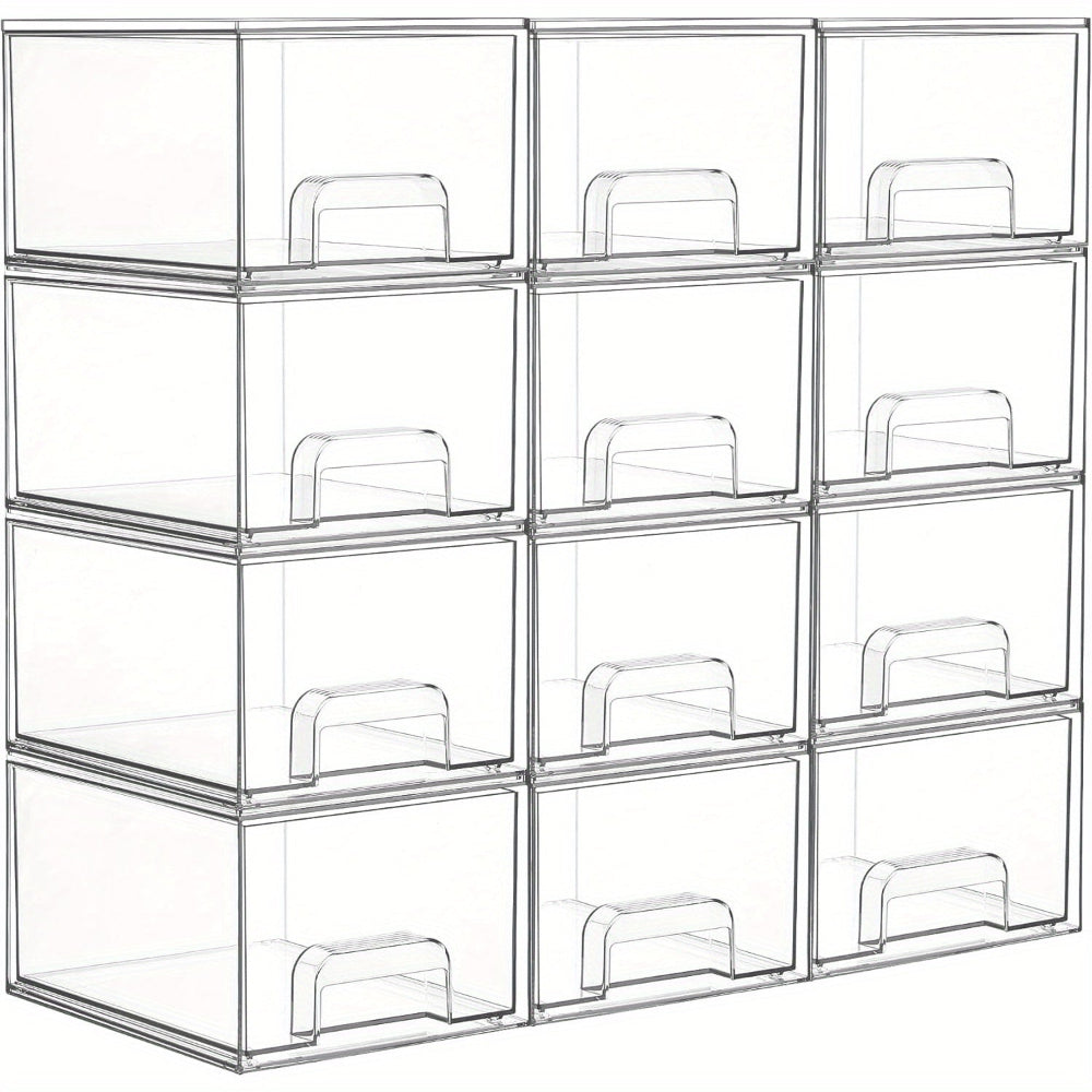 Acrylic Organizer Gift Stackable Vanity Drawers Storage Box