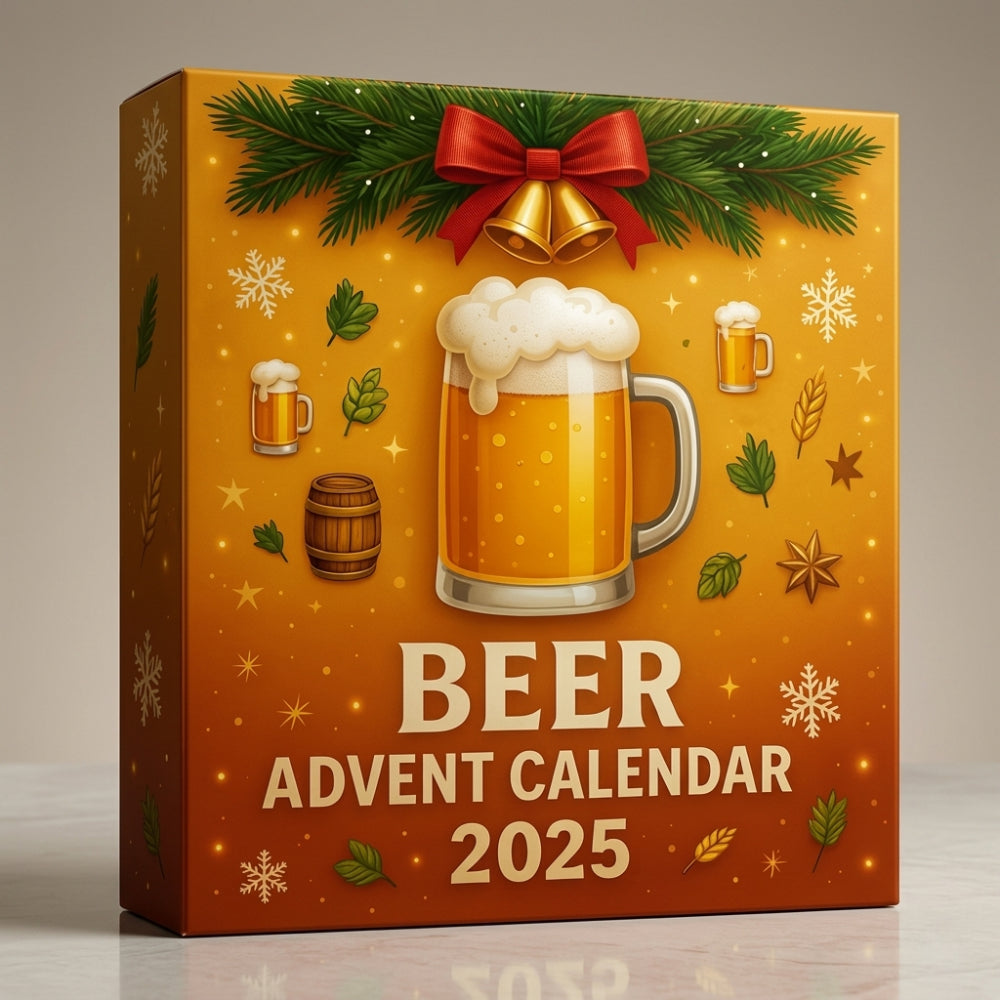 Adventskalender Mini-Flaschen Whiskey Bourbon Dekor Geschenkset