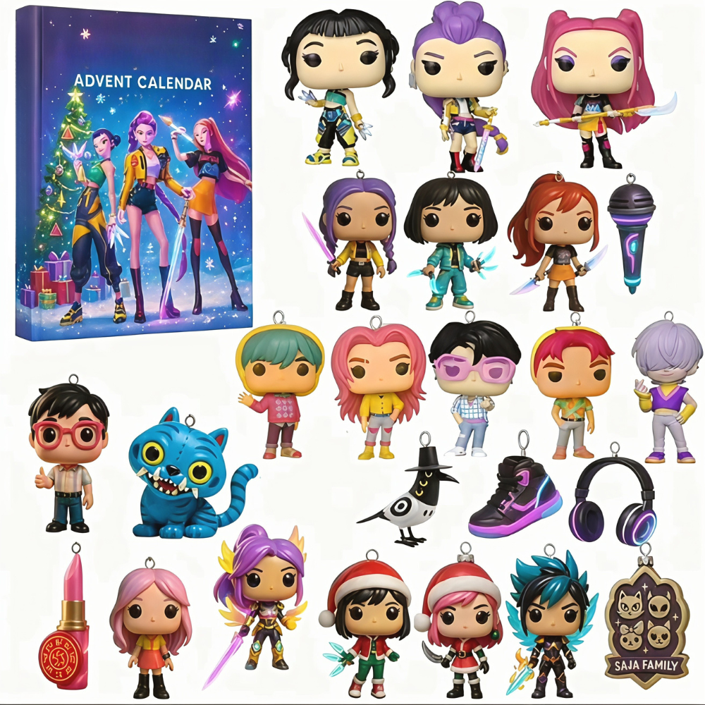 Advent Calendar Anime Christmas Countdown Figurine Gift Set