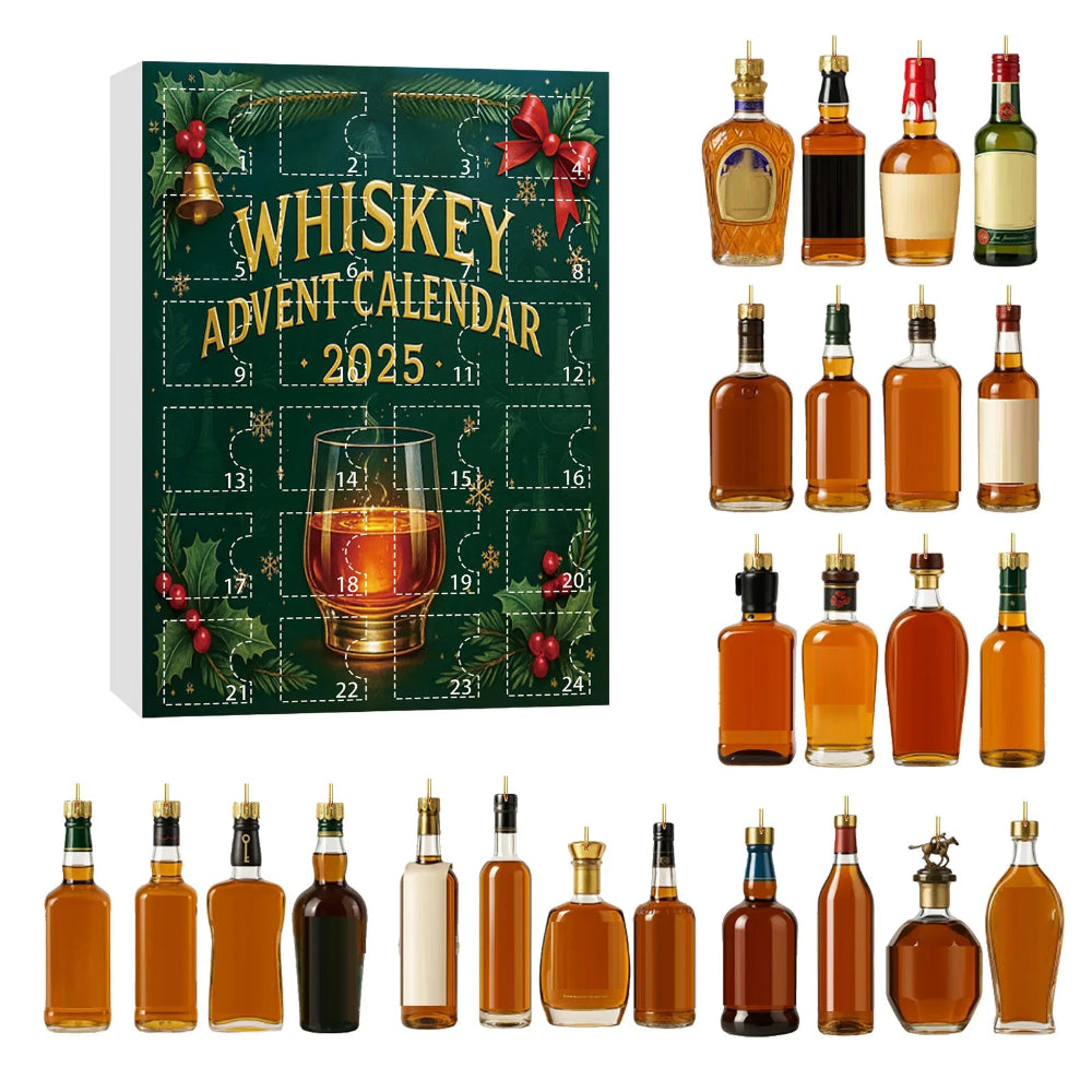Advent Calendar Whiskey Gift Box Adults Edition Christmas Set