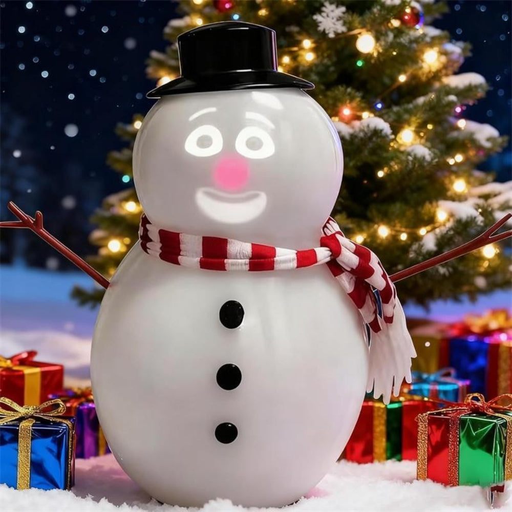 Animated Snowman Gift Decoration Light Projector Display