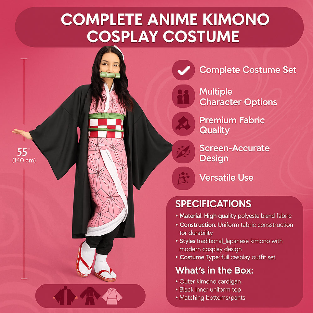 Anime Kimono Cosplay Costume Set