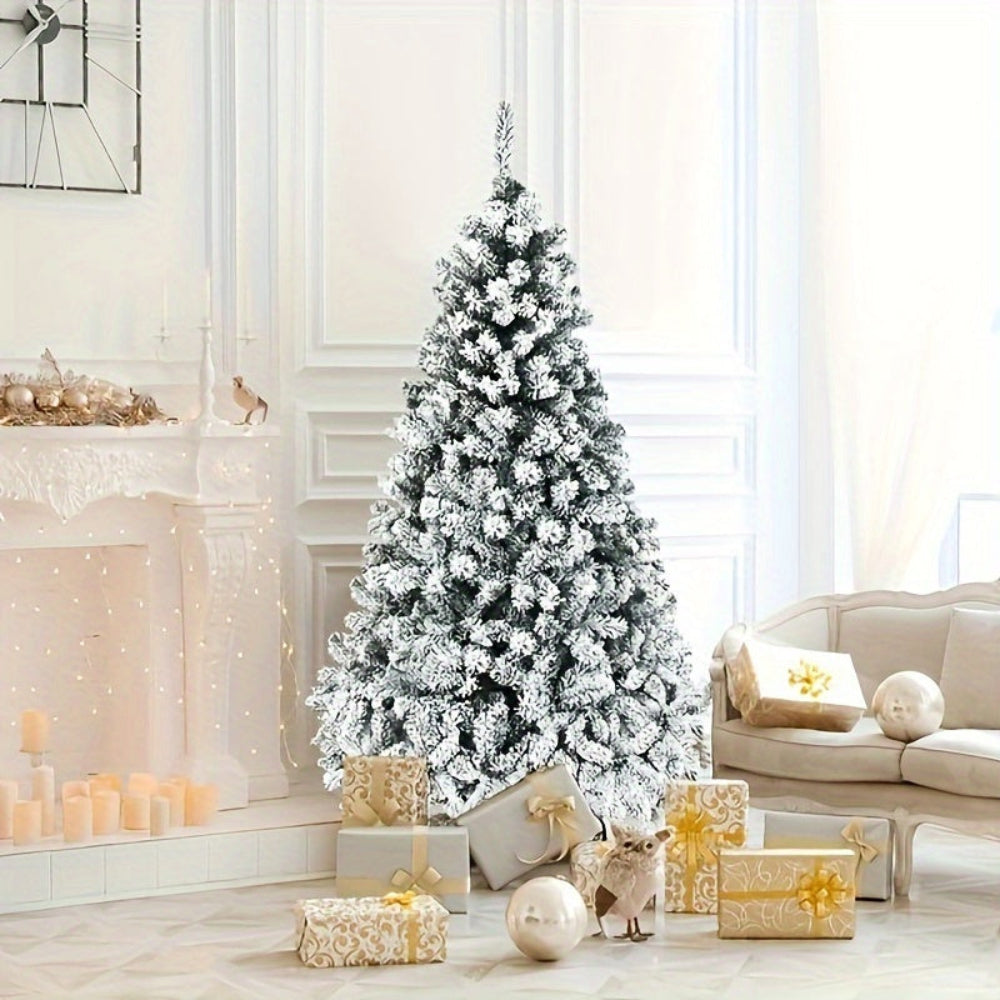 Artificial Christmas Trees Snow Flocked Tree Indoor Holiday Decor