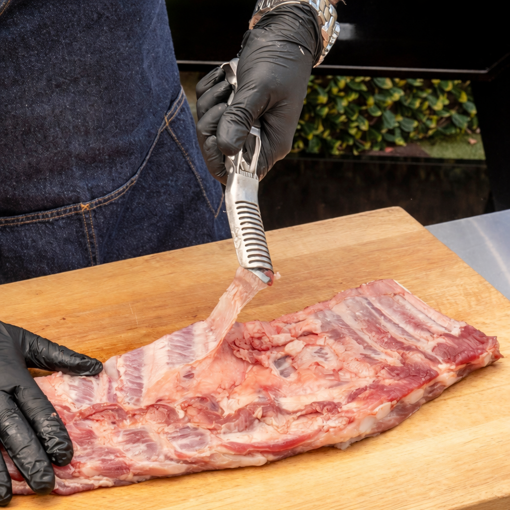 BBQ Tool Rib Membrane Remover Stainless Steel Meat Prep