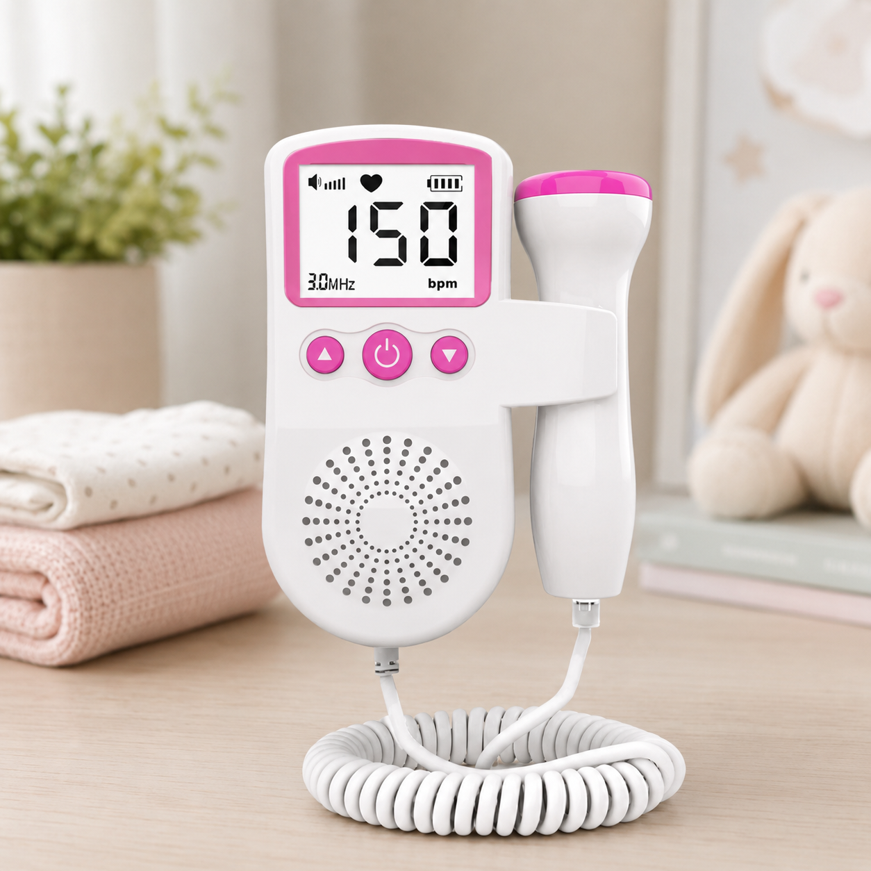 Baby Heartbeat Monitor Pregnancy Monitor LCD Audio Device