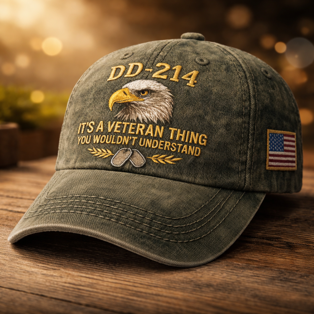 Baseball Cap Military Veteran Adjustable Hat