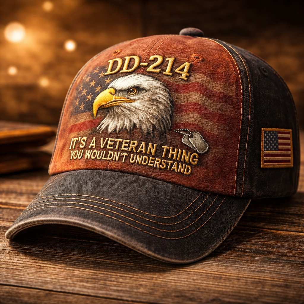 Baseball Cap Military Veteran Adjustable Hat