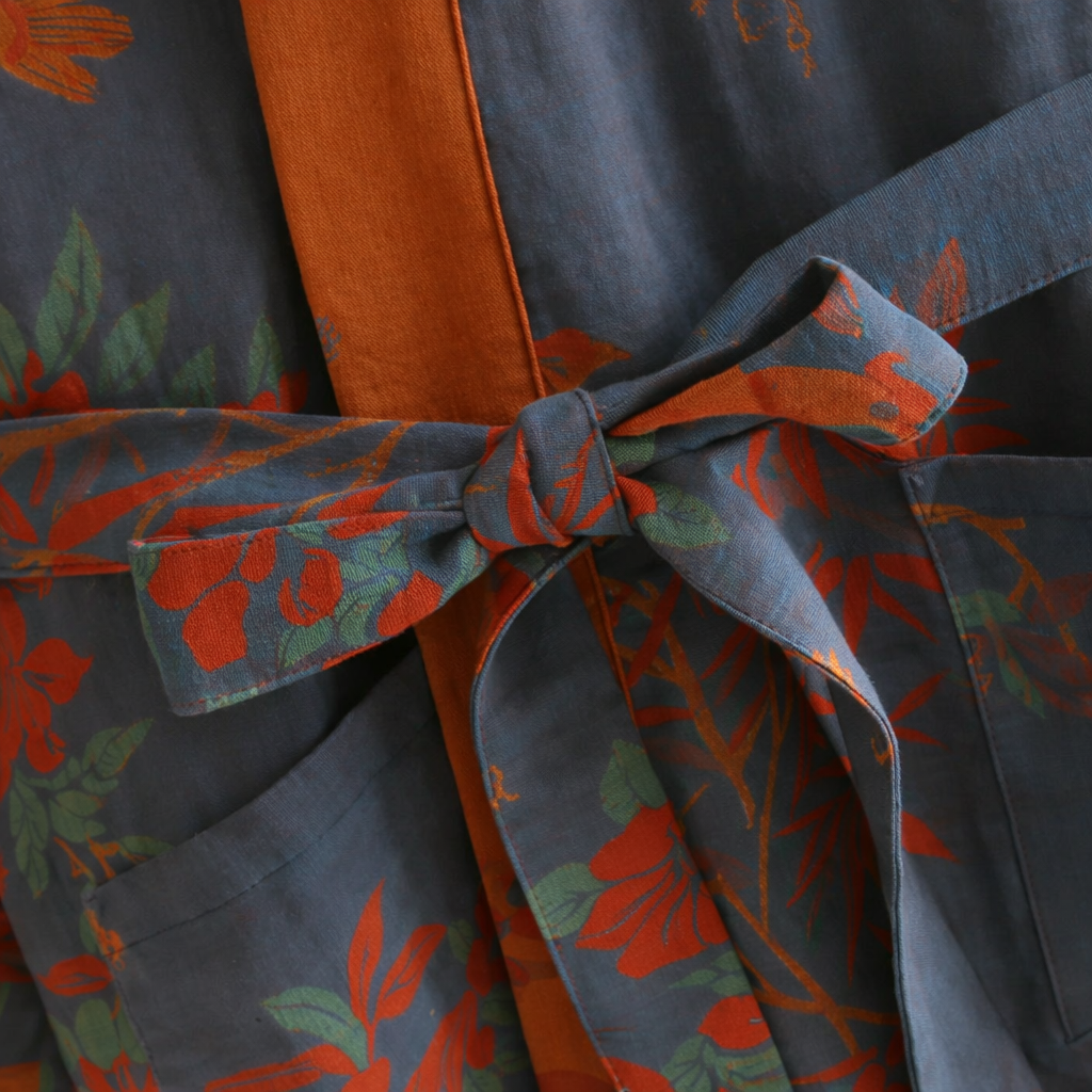 Bathrobe Kimono Style Long Length Home Wear