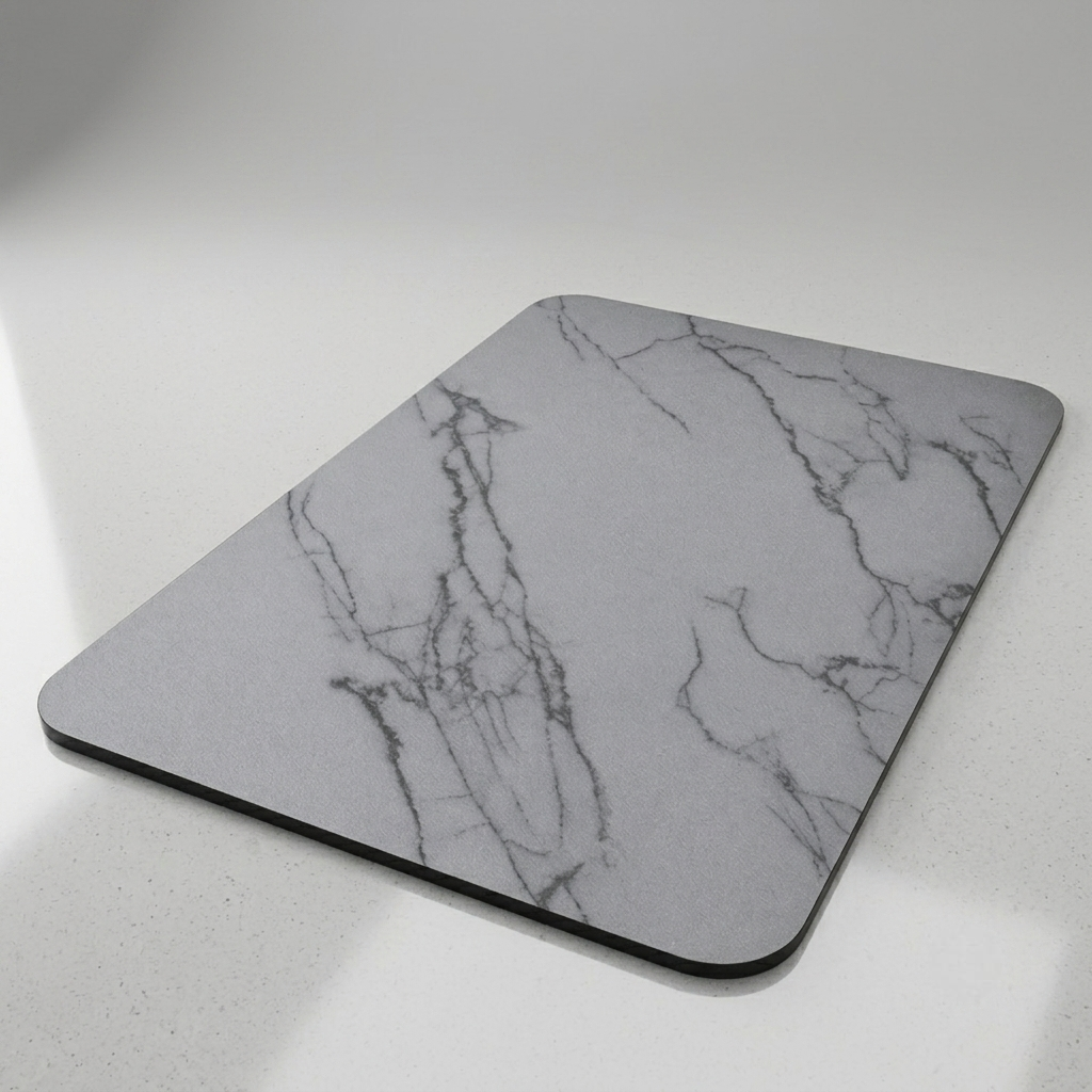 Bathroom Mat Quick Dry Non Slip Marble Floor Mat