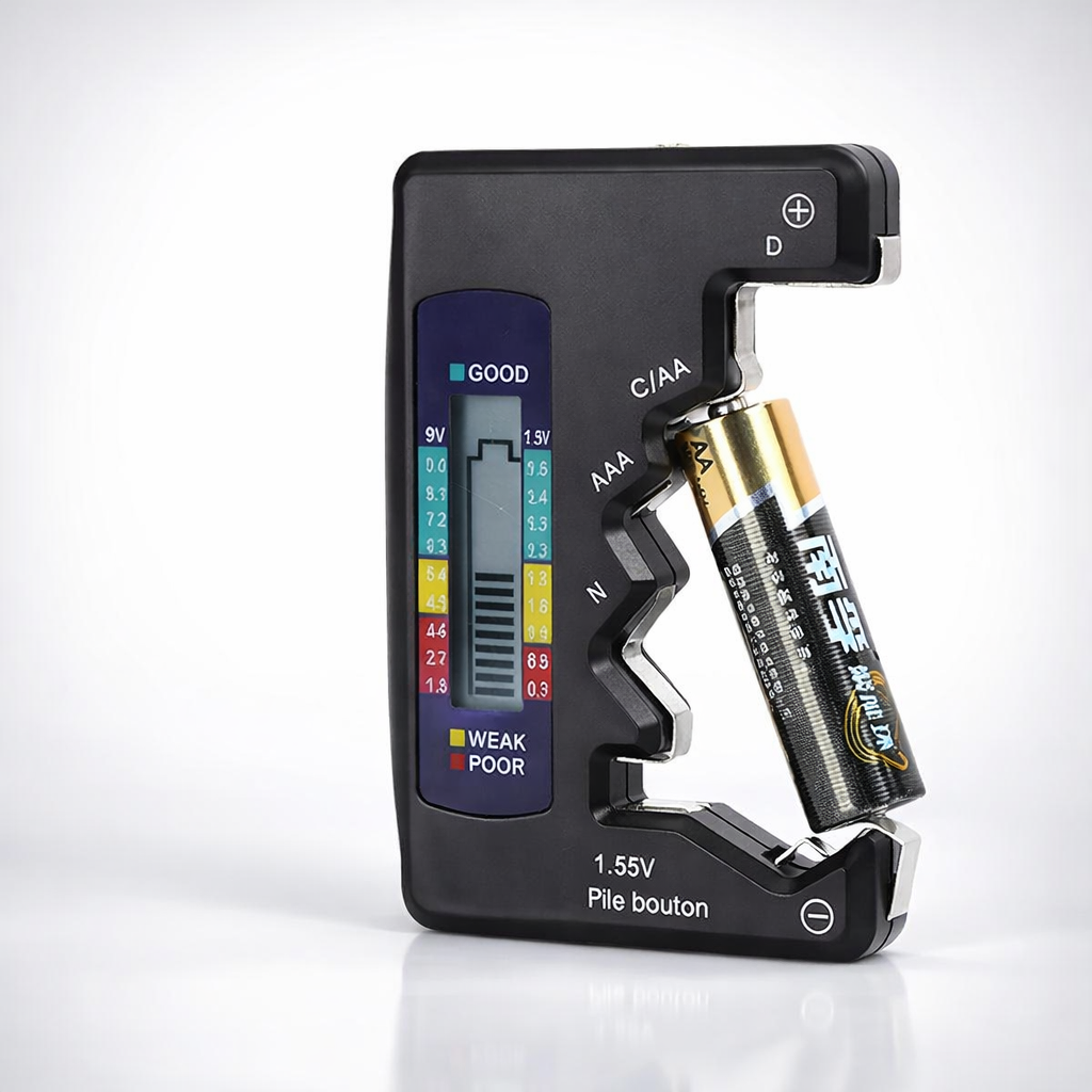 Battery Tester Digital Power Level Checker Tool