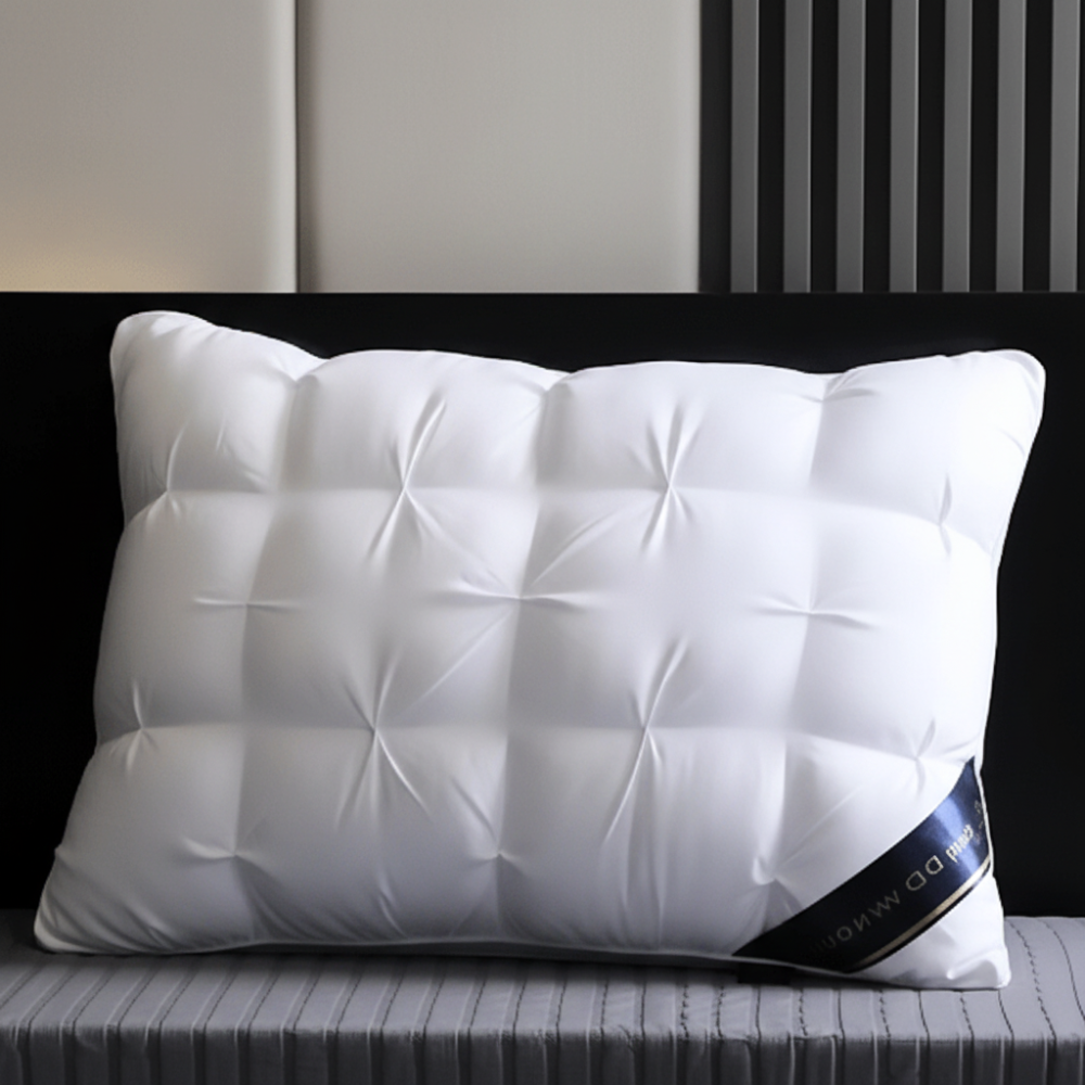 Bed Pillow Hotel Style Goose Down Support Neck Sleep