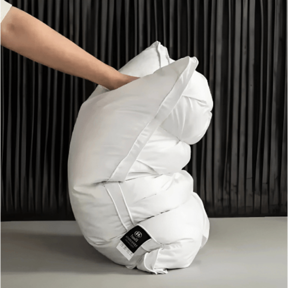 Bed Pillow Hotel Style Goose Down Support Neck Sleep