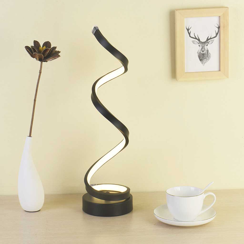 LED-Tischlampe Modernes Spiraldesign