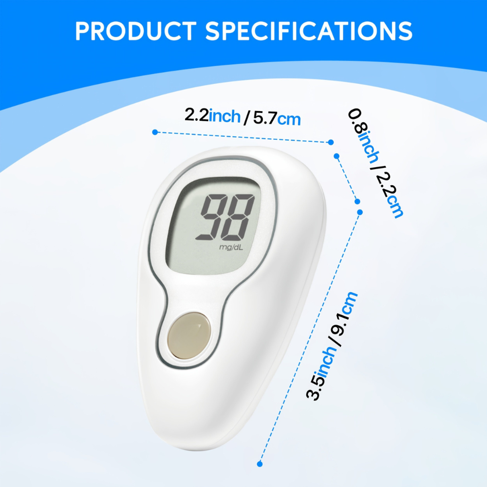 Blood Glucose Monitor Kit Digital Diabetes Testing Accurate Reading