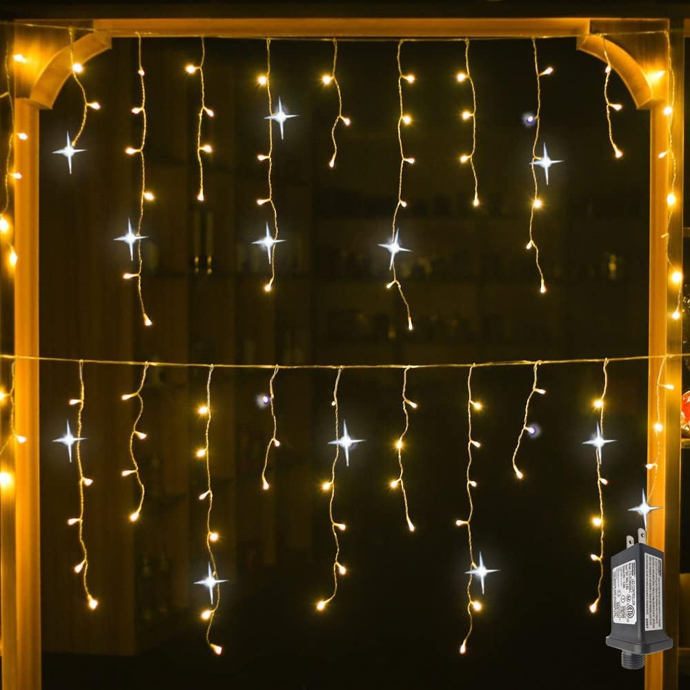 GlowCurtain | Tenda Luminosa a LED Scintillante per Decorazioni Esterne