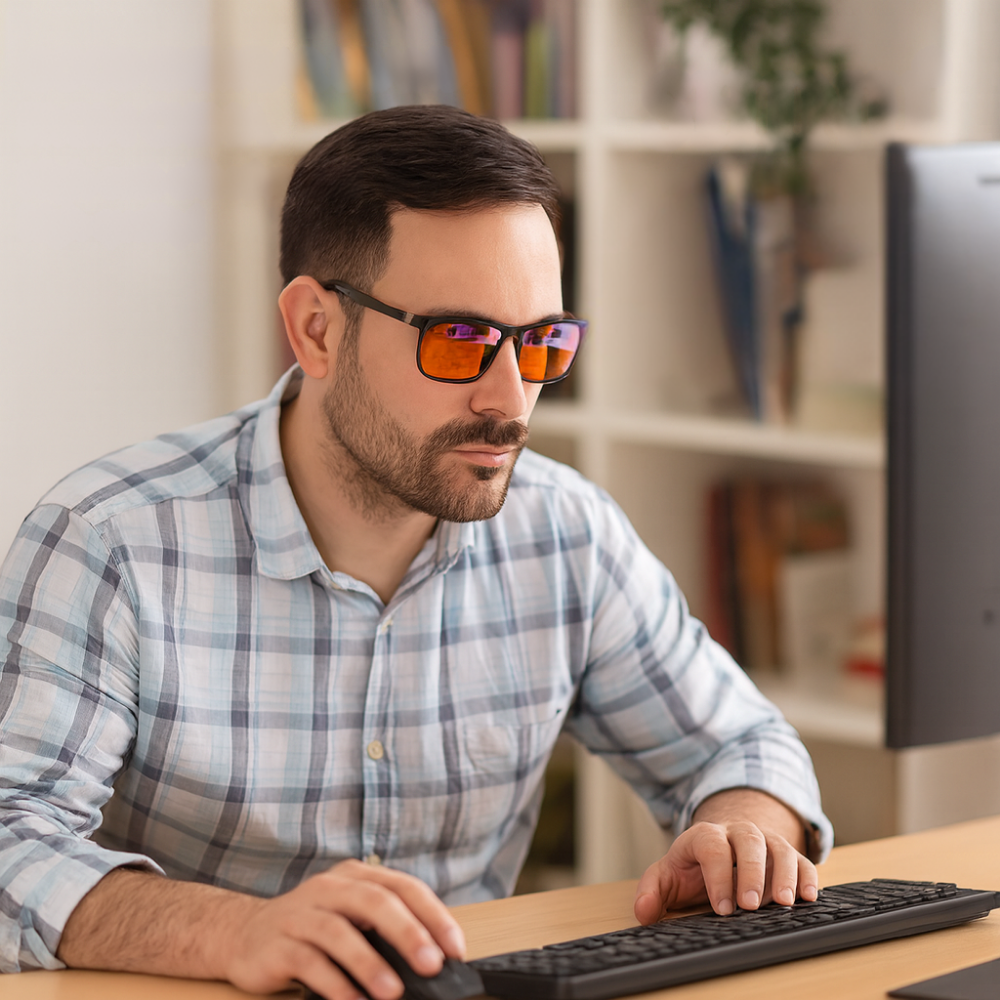 Pánské polarizované brýle blokující modré světlo | Designové sluneční brýle