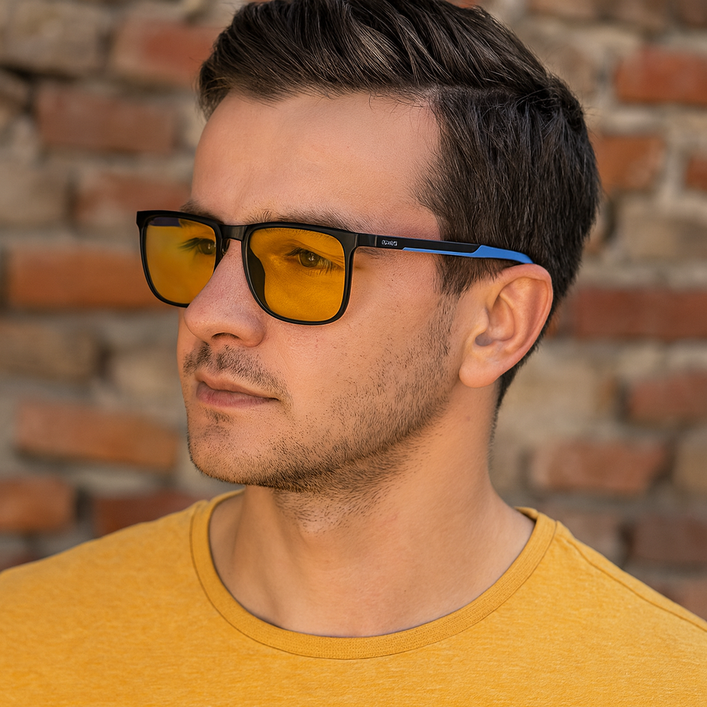 Gafas de sol polarizadas para hombre con bloqueo de luz azul | Gafas de diseñador