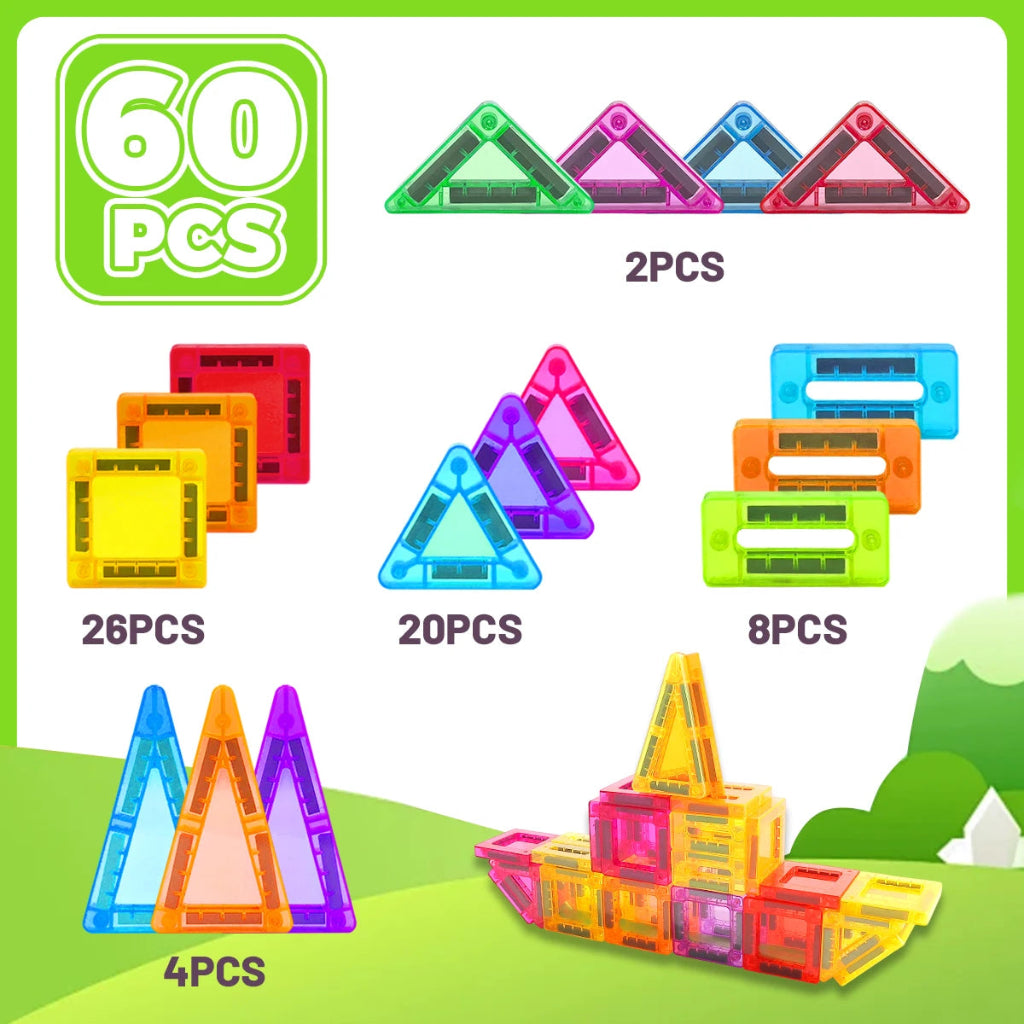 Building Blocks Educational Magnetic STEM Toy Set 7