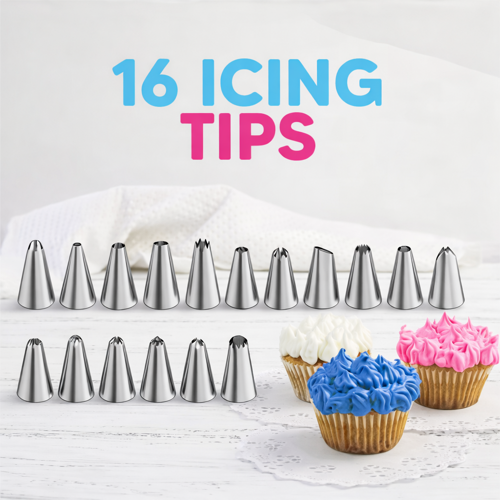 Cake Decorating Kit Piping Bags Tips Set