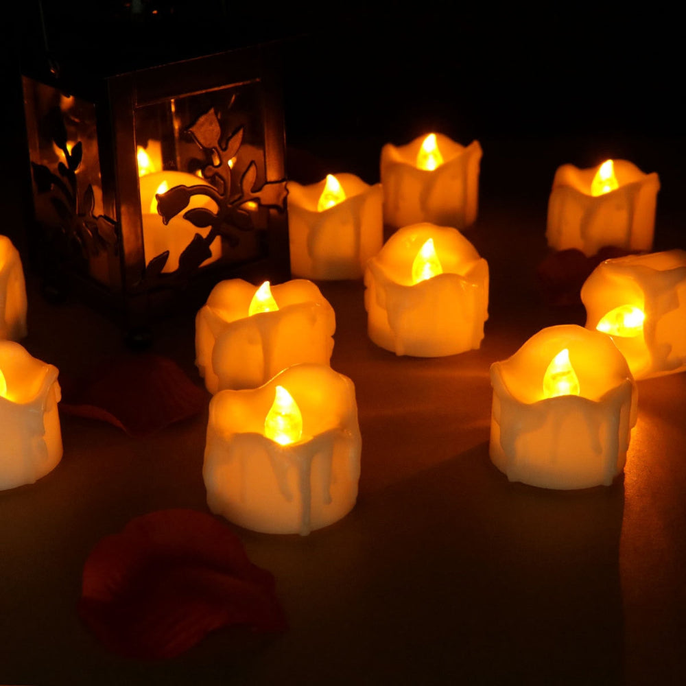 Candle Holders Flameless LED Lights Set Home Decor Ambience