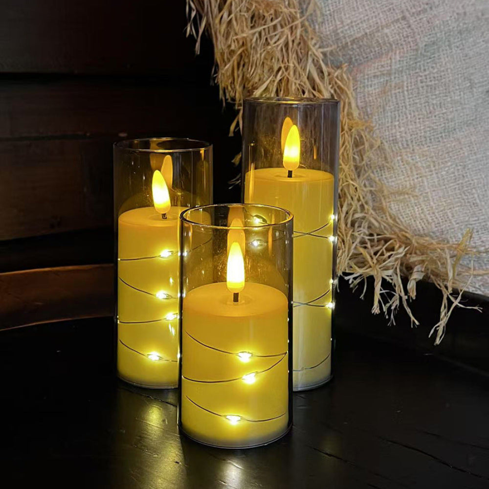 Candle Holders LED Candles Remote Control Warm Flickering Flameless Light