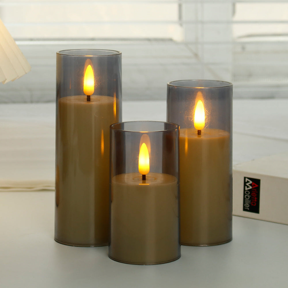 Candle Holders LED Candles Remote Control Warm Flickering Flameless Light