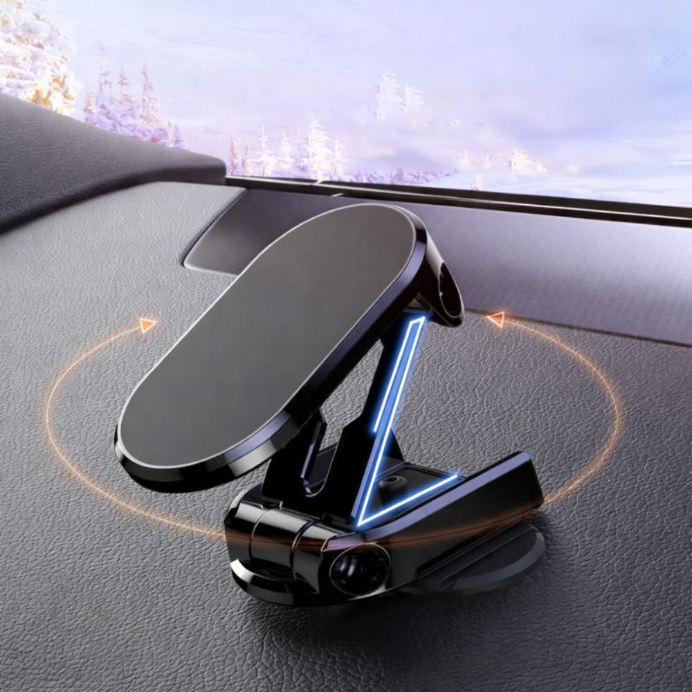 Car Phone Mount Magnetic Foldable Dashboard Holder