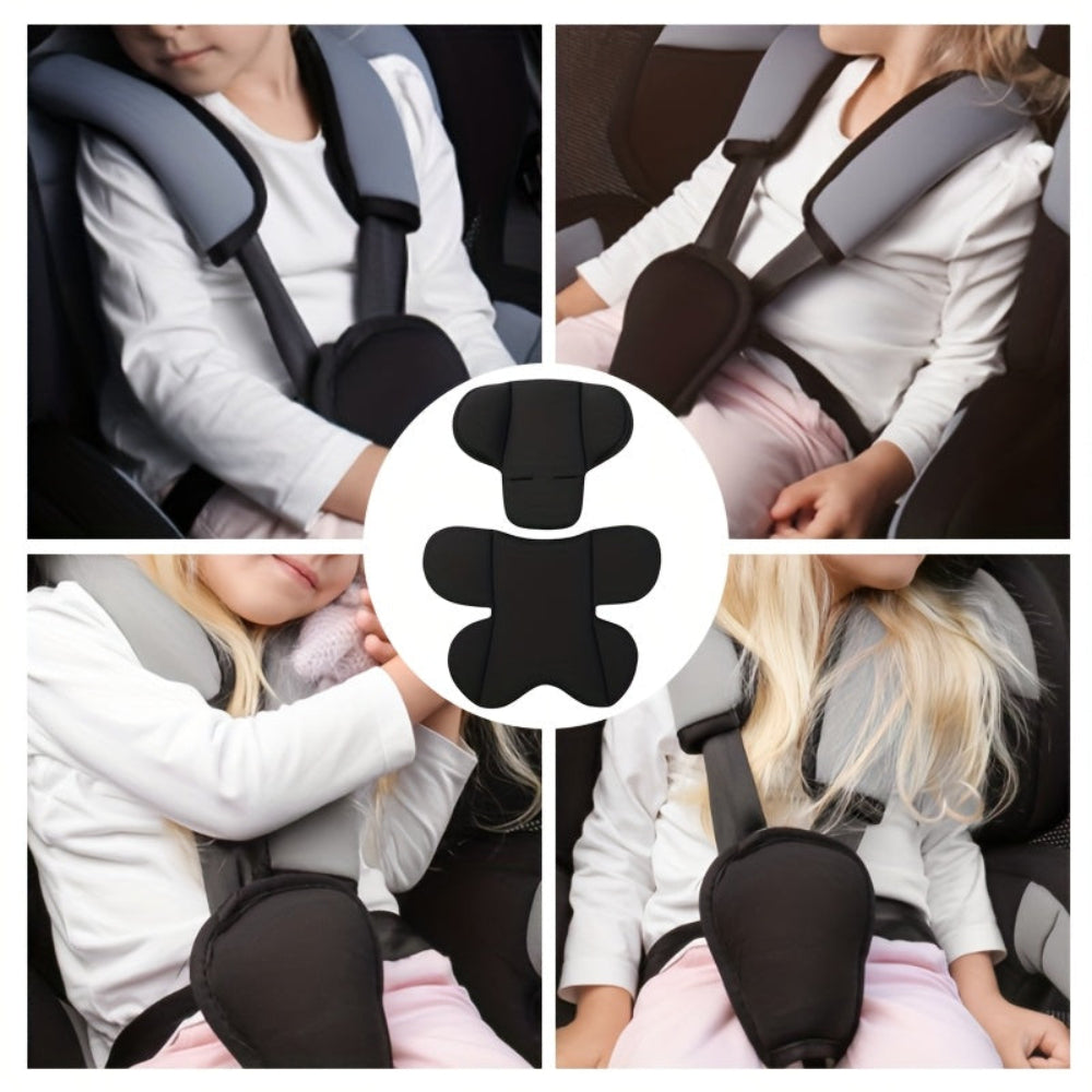 Car Seat Cushion Set Kids Support Pad Breathable Travel Comfort