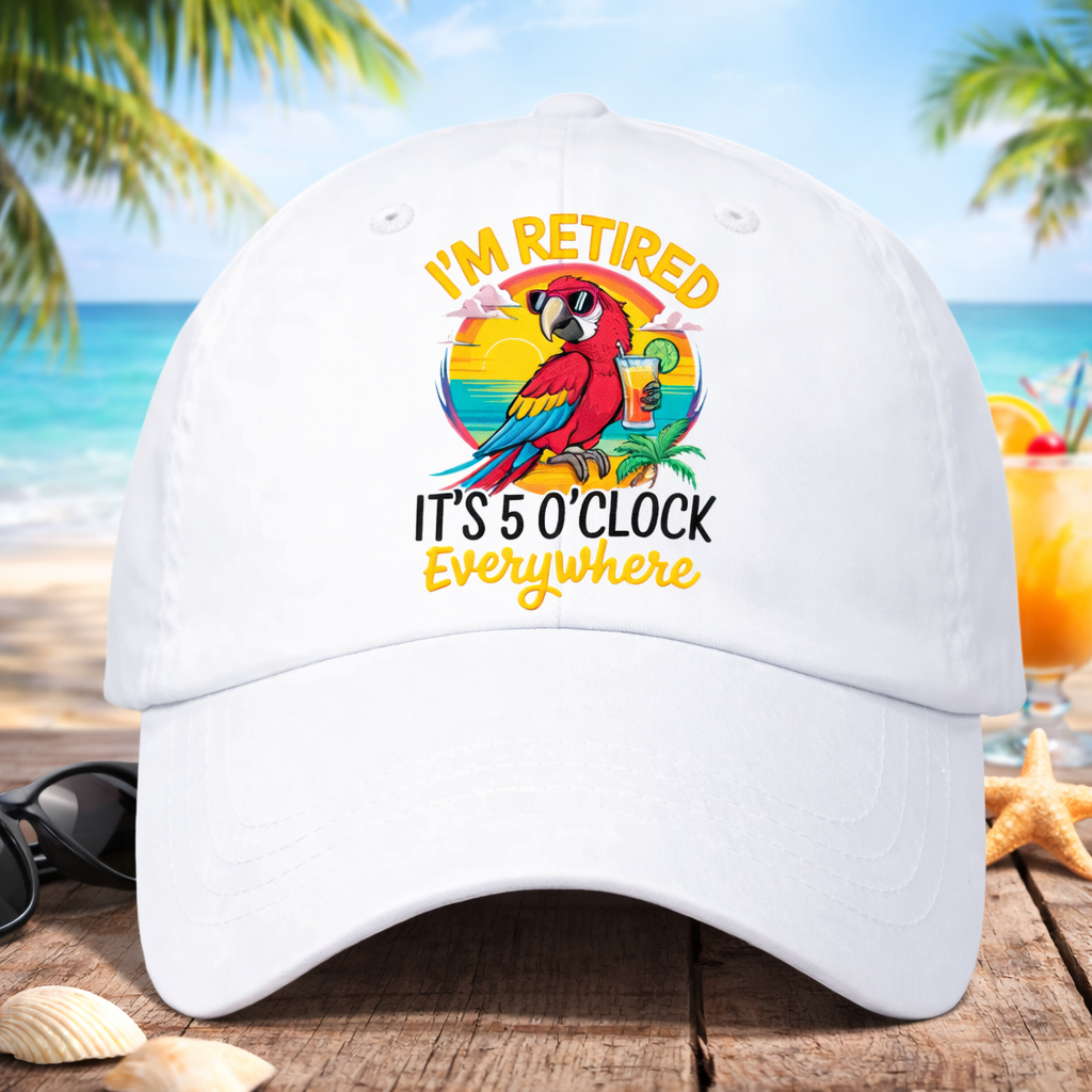 Baseball Cap Funny Retirement Adjustable Denim Hat