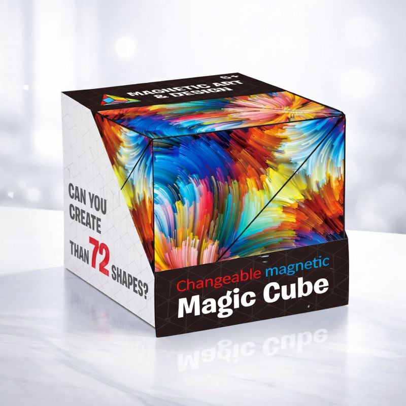 Puzzle Toy Magnetic Shape Shifting Cube Transforming Geometric Game
