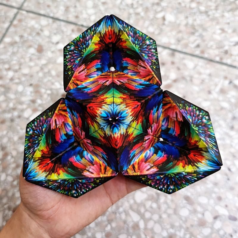 Puzzle Toy Magnetic Shape Shifting Cube Transforming Geometric Game