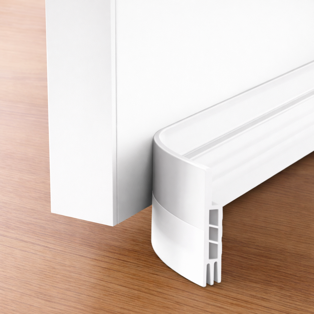 Door Sweep Silicone Under Door Seal Strip Draft Noise Blocking
