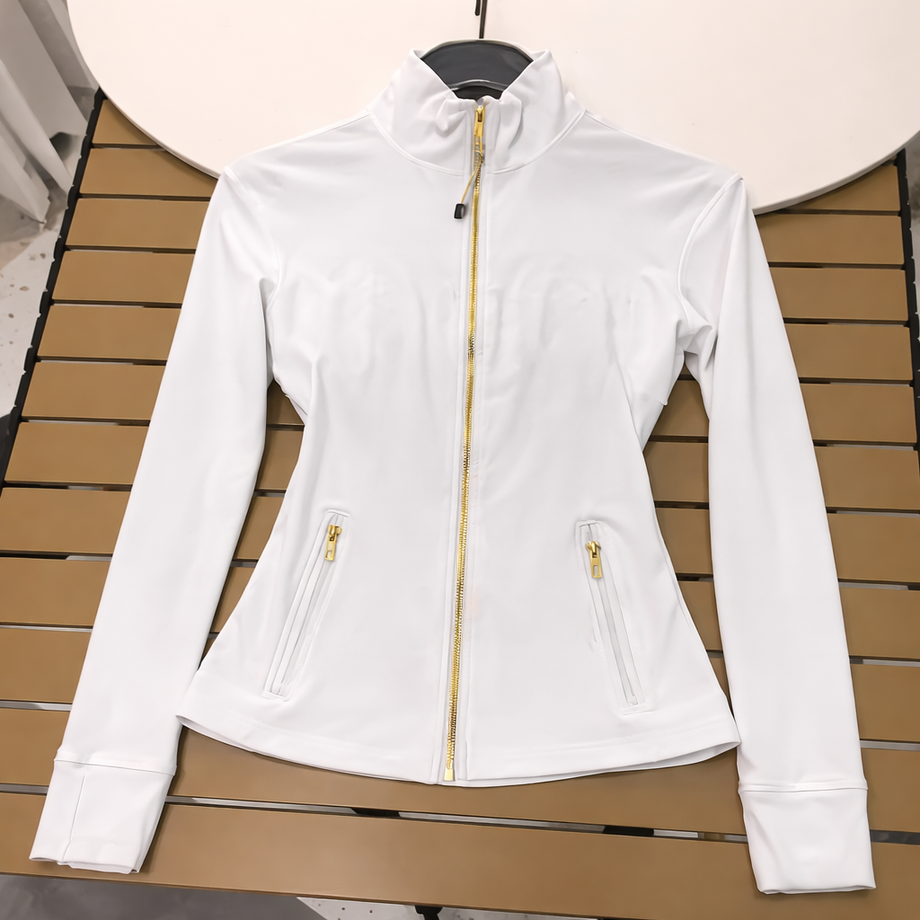 Women Tracksuit Zip Jacket Workout Yoga Activewear