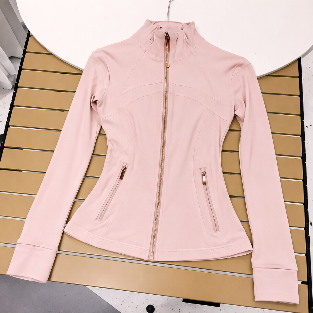 Women Tracksuit Zip Jacket Workout Yoga Activewear