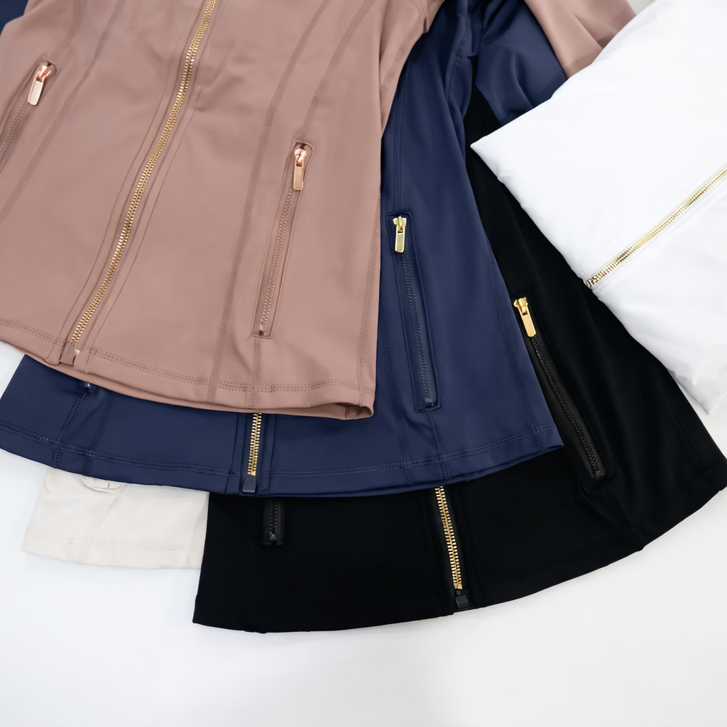 Women Tracksuit Zip Jacket Workout Yoga Activewear