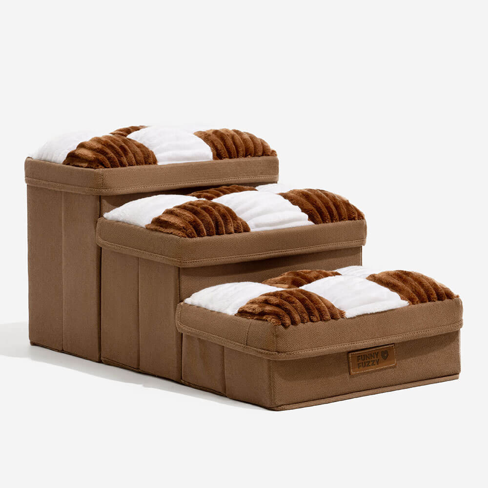 Escaleras para perro con almacenamiento para acceso al sofá