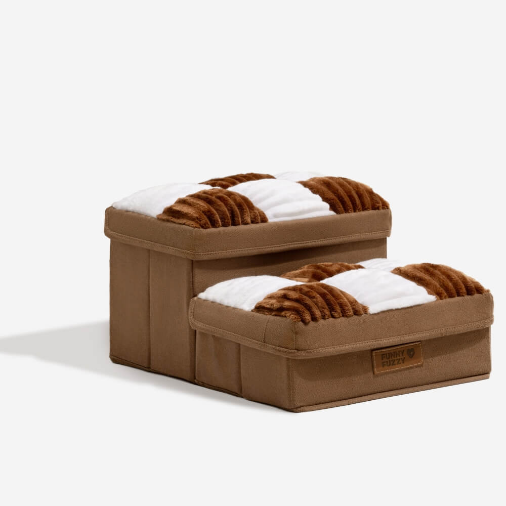 Escaleras para perro con almacenamiento para acceso al sofá