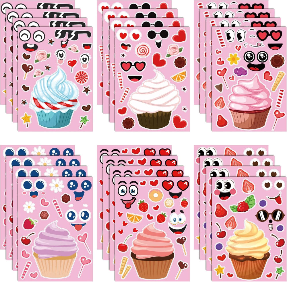 Christmas Bag Kids Stickers DIY Holiday Craft Activity Sheets Set